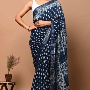COTTON LINEN SAREE