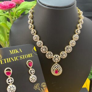 MK195 DIAMOND FINISH NECKSET