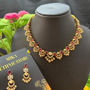 MK191 RED STONE NECKSET