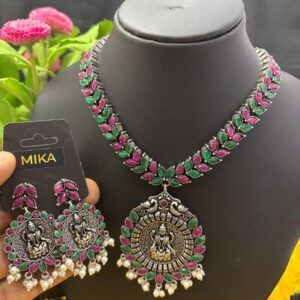 MK213 OXIDISED TEMPLE NECKSET