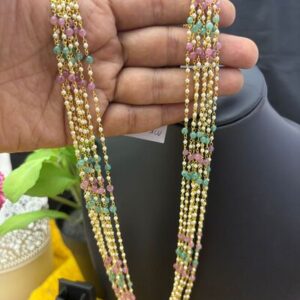 MK206 WHITE BEADED LAYER MALA