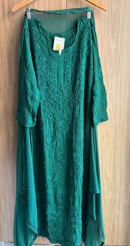 premium viscose georgette 6D CHIKANKARI
